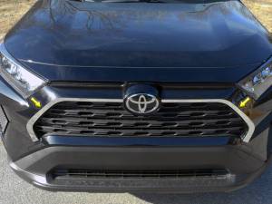 Toyota Rav4 2019-2020, 4-door, SUV (2 piece Stainless Steel Front Grille Accent Trim ) SG19180 QAA