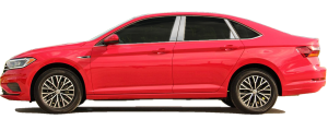 QAA - Volkswagen Jetta 2018-2020, 4-door, Sedan (8 piece Stainless Steel Pillar Post Trim Includes small rear triangle ) PP18667 QAA - Image 2