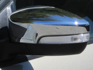 QAA - Ford Focus 2015-2016, 4-door, Sedan, Hatchback (2 piece Chrome Plated ABS plastic Mirror Cover Set Includes Cut Out for turn signal ) MC53361 QAA - Image 1