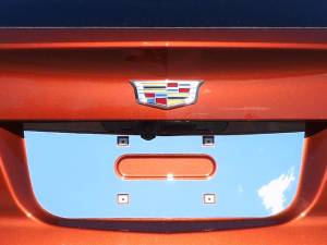Chrome Trim - License Plate Accents - QAA - Cadillac XT4 2019-2020, 4-door, SUV (1 piece Stainless Steel License Plate Bezel ) LP59210 QAA