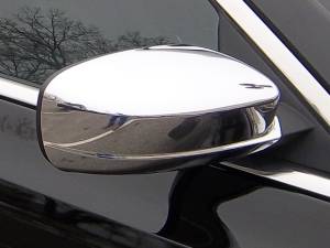 Chrysler 200 2011-2014, 4-door, Sedan (2 piece Chrome Plated ABS plastic Mirror Cover Set Full Does not fit vehicles with a side maker light.) MC51761 QAA