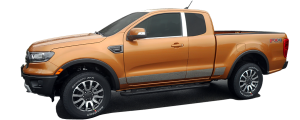 QAA - Ford Ranger 2019-2020, 4-door, Pickup Truck (4 piece Stainless Steel Front Grille Accent Trim NOTE: "A" and "R" pieces are very small.) SG59345 QAA - Image 4
