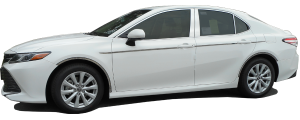 QAA - Toyota Camry 2018-2020, 4-door, Sedan (2 piece Chrome Plated ABS plastic Mirror Cover Set Snap on replacement set ) MC18130 QAA - Image 6