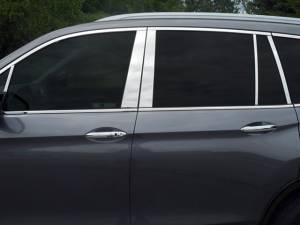 Honda Pilot 2016-2020, 4-door, SUV (10 piece Stainless Steel Pillar Post Trim Includes Front Pillar behind the mirror ) PP16263 QAA