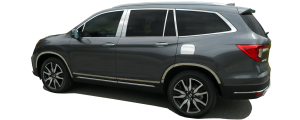 QAA - Honda Pilot 2016-2020, 4-door, SUV (1 piece Stainless Steel Rear Deck Trim, Trunk Lid Accent 0.75" wide ) RD16260 QAA - Image 4