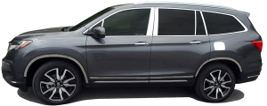 QAA - Honda Pilot 2016-2020, 4-door, SUV (1 piece Stainless Steel Front Bumper Trim 0.5" wide ) FB16260 QAA - Image 2