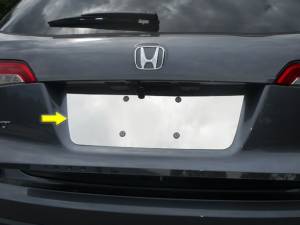 Honda Pilot 2016-2020, 4-door, SUV (1 piece Stainless Steel License Plate Bezel Includes access for rear backup camera ) LP16260 QAA