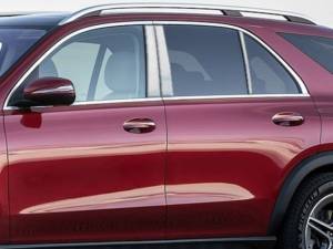 Mercedes GLE 2020-2021, 4-door, SUV (6 piece Stainless Steel Pillar Post Trim ) PP20066 QAA