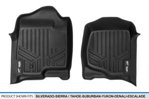 Maxliner USA - MAXLINER Floor Mats 1st Row Liner Set Black for 2007-2013 Silverado/Sierra - 2007-14 Tahoe-Suburban-Yukon-Yukon XL-Escalade - Image 4