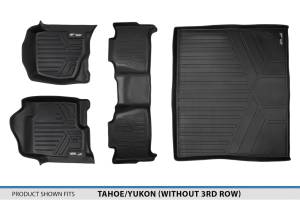 Maxliner USA - MAXLINER Custom Fit Floor Mats 2 Rows and Cargo Liner Set Black for 2007-2008 Tahoe / Yukon (without 3rd Row Seats) - Image 6