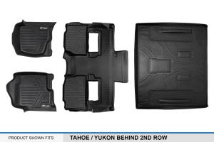 Maxliner USA - MAXLINER Custom Fit Floor Mats 3 Rows and Cargo Liner Behind 2nd Row Set Black for 2011-2014 Tahoe / Yukon - Image 6