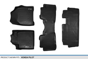 Maxliner USA - MAXLINER Custom Fit Floor Mats 3 Row Liner Set Black for 2009-2015 Honda Pilot - Image 6