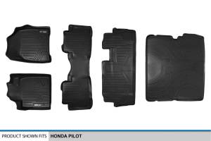 Maxliner USA - MAXLINER Custom Fit Floor Mats 3 Rows and Cargo Liner Behind 2nd Row Set Black for 2009-2015 Honda Pilot - Image 7