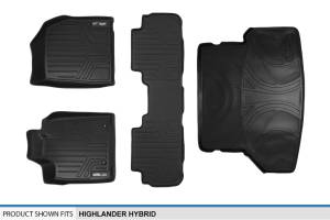 Maxliner USA - MAXLINER Custom Fit Floor Mats 2 Rows and Cargo Liner Set Black for 2008-2013 Toyota Highlander Hybrid Only - Image 6