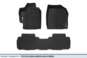 Maxliner USA - MAXLINER Custom Fit Floor Mats 2 Row Liner Set Black for 2008-2013 Toyota Highlander Non Hybrid - Image 5