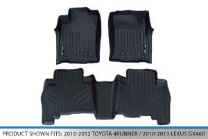 Maxliner USA - MAXLINER Custom Fit Floor Mats 2 Row Liner Set Black for 2010-2012 Toyota 4Runner / 2010-2013 Lexus GX460 - Image 5