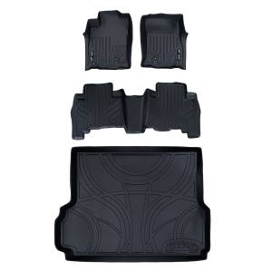 MAXLINER All Weather Custom Fit Floor Mats 2 Rows and Cargo Liner Set Black for 2010-2013 Lexus GX460