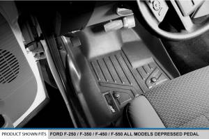 Maxliner USA - MAXLINER Floor Mats Liner Set Black for 2011-2012 F-250/F-350/F-450 Super Duty Crew Cab with Depressed Drivers Side Pedal - Image 2