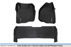 Maxliner USA - MAXLINER Floor Mats Liner Set Black for 2011-2012 F-250/F-350/F-450 Super Duty Crew Cab with Depressed Drivers Side Pedal - Image 5