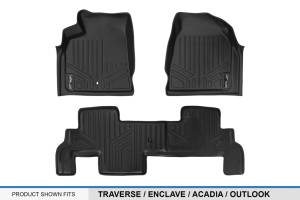 Maxliner USA - MAXLINER Custom Fit Floor Mats 2 Row Liner Set Black for Traverse / Enclave / Acadia / Outlook (with 2nd Row Bench Seat) - Image 5