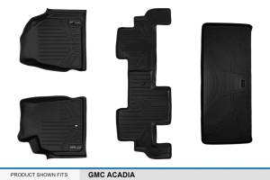 Maxliner USA - MAXLINER Floor Mats 2 Rows and Cargo Liner Behind 3rd Row Set Black for GMC Acadia/Saturn Outlook with 2nd Row Bench Seat - Image 6