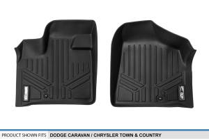 Maxliner USA - MAXLINER Custom Fit Floor Mats 1st Row Liner Set Black for 2008-2019 Dodge Grand Caravan / Chrysler Town & Country - Image 4