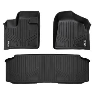 Maxliner USA - MAXLINER Floor Mats 2 Row Liner Set Black for 2008-2019 Dodge Grand Caravan/Chrysler Town & Country with 2nd Row Bench Seat - Image 1