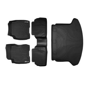 MAXLINER Custom Fit Floor Mats 2 Rows and Cargo Liner Set Black for 2008-2013 Nissan Rogue / 2014-2015 Rogue Select