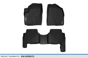 Maxliner USA - MAXLINER Custom Fit Floor Mats 2 Row Liner Set Black for 2011-2013 Kia Sorento - All Models - Image 5