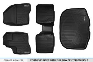 Maxliner USA - MAXLINER Floor Mats 2 Rows and Cargo Liner Behind 3rd Row Set Black for 2011-2014 Ford Explorer with 2nd Row Center Console - Image 6