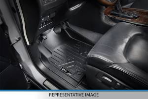 Maxliner USA - MAXLINER Custom Fit Floor Mats 2 Row Liner Set Black for 2011-2012 Toyota Sienna 8 Passenger Model - Image 2