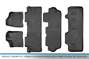 Maxliner USA - MAXLINER Floor Mats and Cargo Liner Behind 3rd Row for 2011-2012 Sienna 8 Passenger Model with Power Folding 3rd Row Seats - Image 7