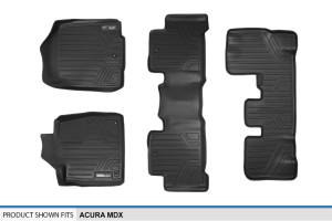 Maxliner USA - MAXLINER Custom Fit Floor Mats 3 Row Liner Set Black for 2007-2013 Acura MDX - All Models - Image 6