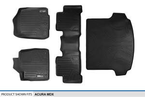 Maxliner USA - MAXLINER Custom Fit Floor Mats 2 Rows and Cargo Liner Behind 2nd Row Set Black for 2007-2013 Acura MDX - Image 6