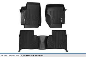 Maxliner USA - MAXLINER Custom Fit Floor Mats 2 Row Liner Set Black for 2011-2014 Volkswagen Amarok - All Models - Image 5