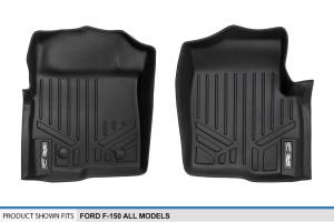 Maxliner USA - MAXLINER Custom Fit Floor Mats 1st Row Liner Set Black for 2011-2014 Ford F-150 - All Models - Image 4