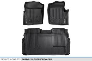 Maxliner USA - MAXLINER Custom Fit Floor Mats 2 Row Liner Set Black for 2011-2014 Ford F-150 SuperCrew Cab - Image 5