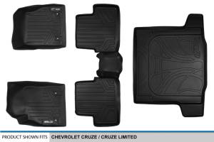 Maxliner USA - MAXLINER Custom Fit Floor Mats 2 Rows and Cargo Liner Set Black for 2011-2015 Chevrolet Cruze / 2016 Cruze Limited - Image 6