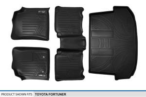 Maxliner USA - MAXLINER Custom Fit Floor Mats 2 Rows and Cargo Liner Set Black for 2012-2015 Toyota Fortuner - Image 6