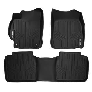 MAXLINER Custom Fit Floor Mats 2 Row Liner Set Black for 2012-2015 Toyota Camry - All Models