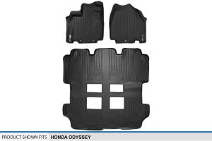 Maxliner USA - MAXLINER Custom Fit Floor Mats 3 Row Liner Set Black for 2011-2017 Honda Odyssey - All Models - Image 5