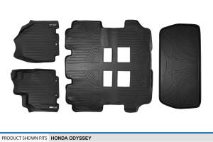 Maxliner USA - MAXLINER Custom Fit Floor Mats 3 Rows and Cargo Liner Set Black for 2011-2017 Honda Odyssey - All Models - Image 6