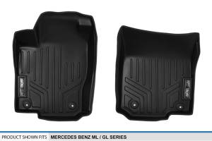 Maxliner USA - MAXLINER Custom Fit Floor Mats 1st Row Liner Set Black for 2012-2019 Mercedes Benz ML / GL / GLE / GLS Series - Image 4