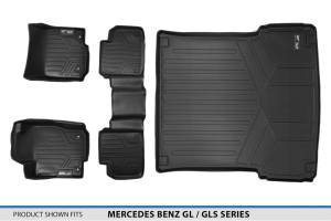 Maxliner USA - MAXLINER Custom Fit Floor Mats 2 Rows and Cargo Liner Set Black for 2012-2019 Mercedes Benz GL / GLS Series - Image 6