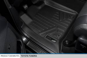 Maxliner USA - MAXLINER Custom Fit Floor Mats 2 Row Liner Set Black for 2012-2013 Toyota Tundra CrewMax Cab - Image 2