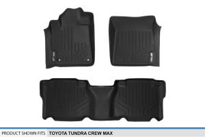 Maxliner USA - MAXLINER Custom Fit Floor Mats 2 Row Liner Set Black for 2012-2013 Toyota Tundra CrewMax Cab - Image 5