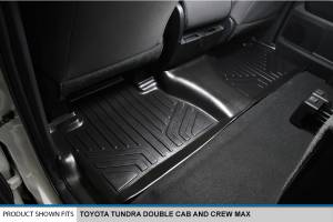 Maxliner USA - MAXLINER Custom Fit Floor Mats 2 Row Liner Set Black for 2014-2019 Toyota Tundra Double Cab or CrewMax Cab - Image 4