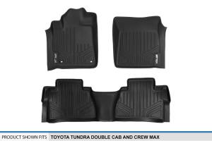Maxliner USA - MAXLINER Custom Fit Floor Mats 2 Row Liner Set Black for 2014-2019 Toyota Tundra Double Cab or CrewMax Cab - Image 5