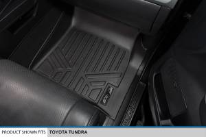 Maxliner USA - MAXLINER Custom Floor Mats 2 Row Liner Set Black for 2014-2019 Toyota Tundra CrewMax Cab (with Coverage Under 2nd Row Seat) - Image 3