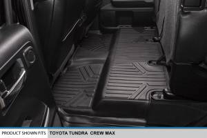 Maxliner USA - MAXLINER Custom Floor Mats 2 Row Liner Set Black for 2014-2019 Toyota Tundra CrewMax Cab (with Coverage Under 2nd Row Seat) - Image 4